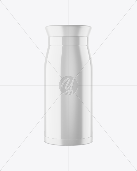 Glossy Thermo Flask Bottle Mockup