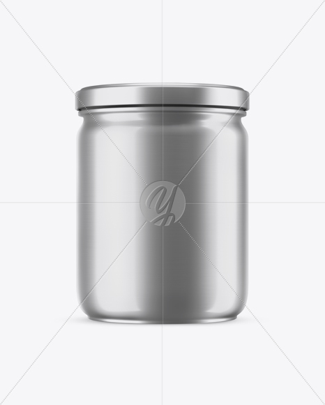 Metallic Sauce Jar Mockup