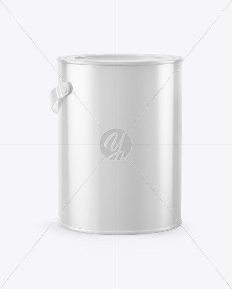 Plastic Bucket Mockup - Half Side View