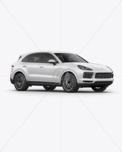 Luxury Crossover 5-doors Mockup - Halfside View