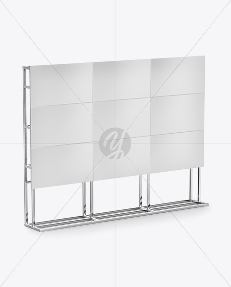 Banner Stand Mockup- Half Side View