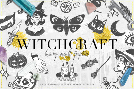 Luxury Witchcraft Graphics - Halloween party