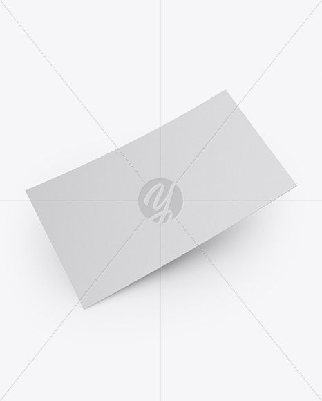 Business Card Mockup - High Angle Shot