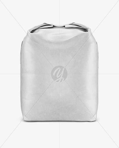 1 kg Matte Paper Bag Mockup - Front View