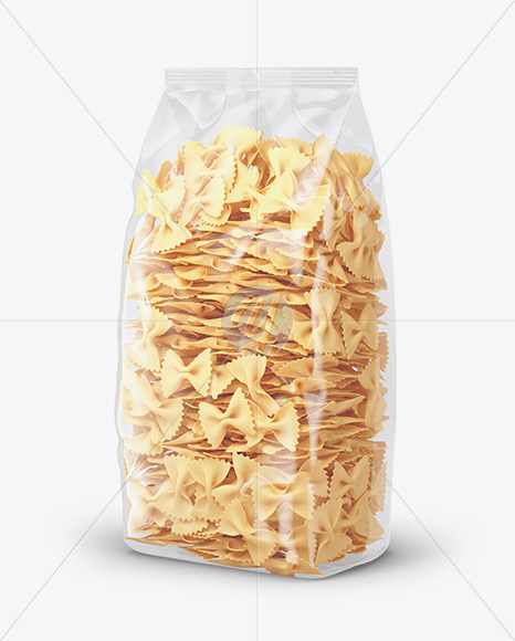 Farfalle Pasta Mockup - Half Side View