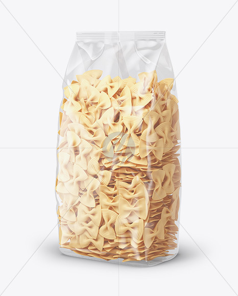 Fiocchi Rigati Pasta Mockup - Half Side View