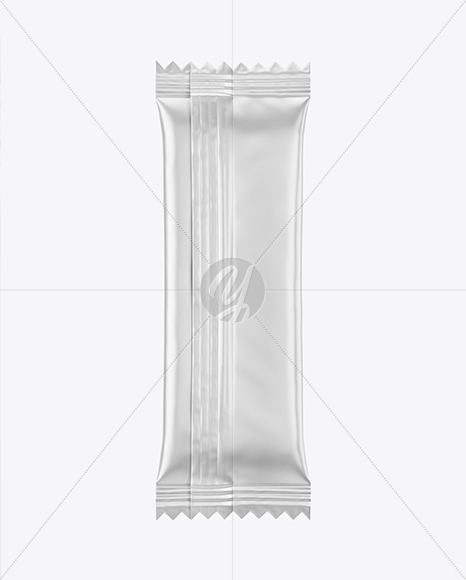 Matte Snack Bar Mockup - Back View