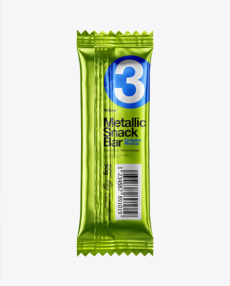 Metallic Snack Bar Mockup - Back View - Metallic+Snack+Bar+Mockup+-+Back+Half+Side+View+(High+...