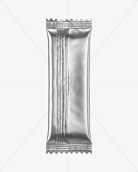 Metallic Snack Bar Mockup - Back View