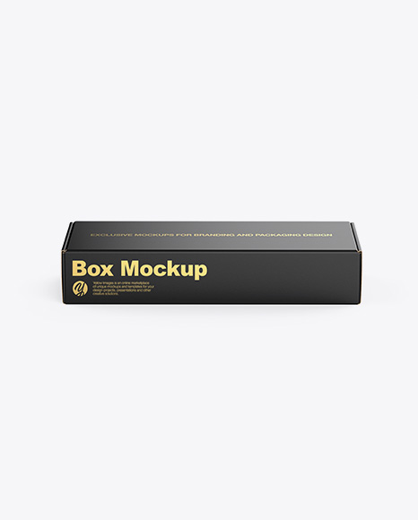 Box Mockup - Front View (High-Angle Shot)