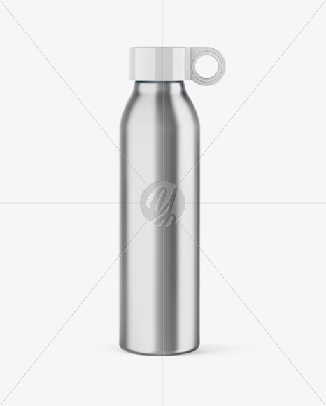 Metallic Water Bottle Mockup