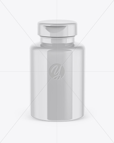 Glossy Pills Bottle Mockup