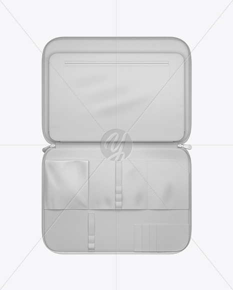 Opened Melange Laptop Case Mockup - Top View