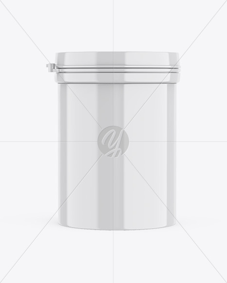 Glossy Jar Mockup - Front View