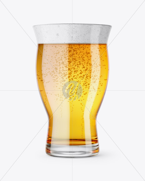 Revival Glass With Lager Beer Mockup