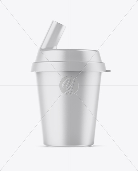 Matte Pill Swallowing Cup Mockup - Free Download Images High Quality