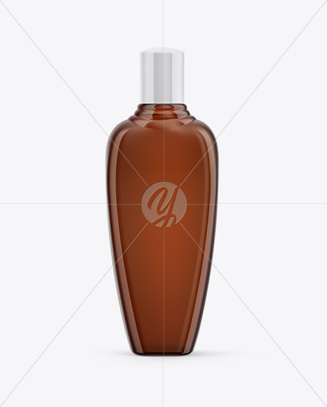 Amber Shampoo Bottle Mockup