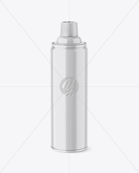 Glossy Spray Bottle Mockup