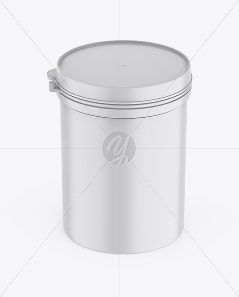 Matte Jar Mockup - Front View (High-Angle Shot)