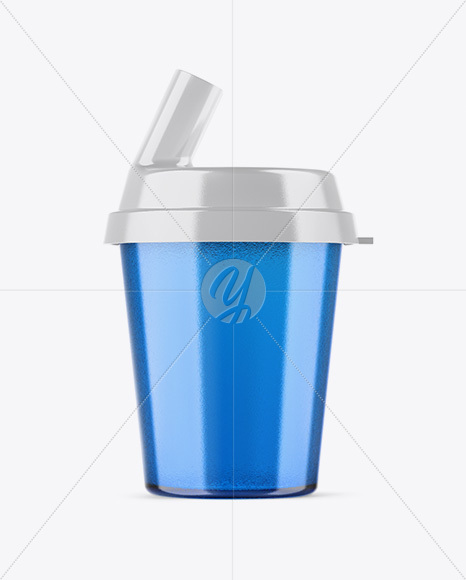 Plastic Pill Swallowing Cup Mockup