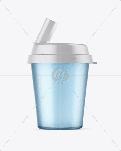 Plastic Pill Swallowing Cup Mockup