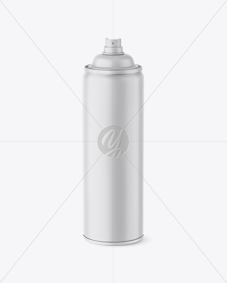 Opened Matte Spray Bottle Mockup