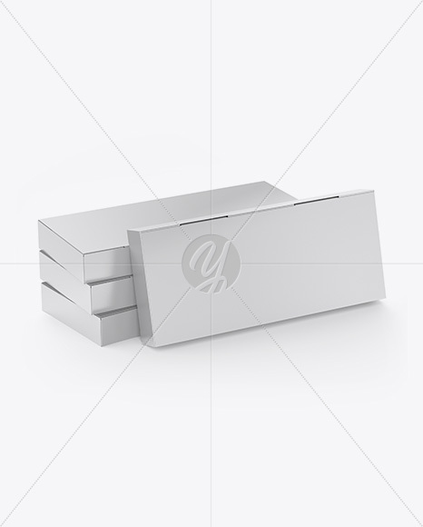 4 Matte Boxes Mockup