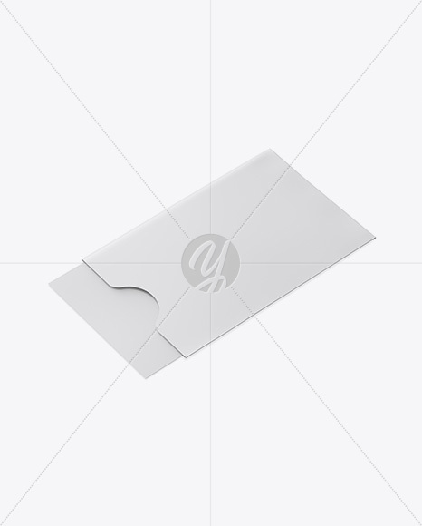 Business Card in Cover Mockup - Half Side View