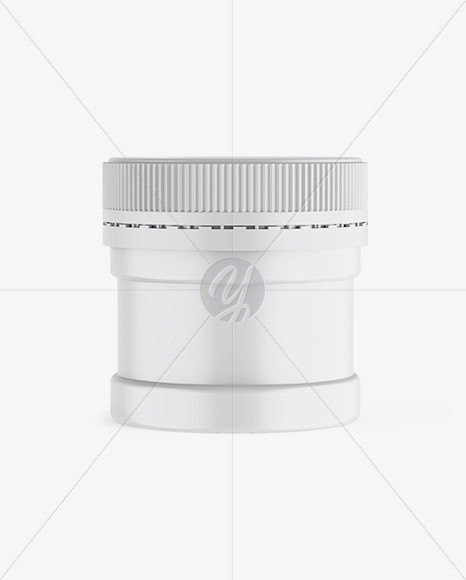 Matte Jar Mockup - Front View (High-Angle Shot)