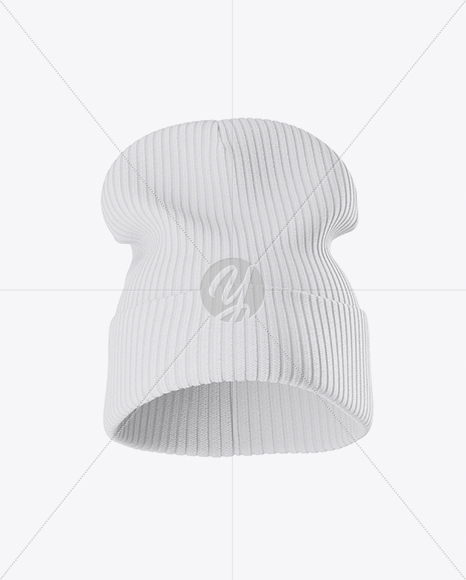 Beanie Hat Mockup - Front View