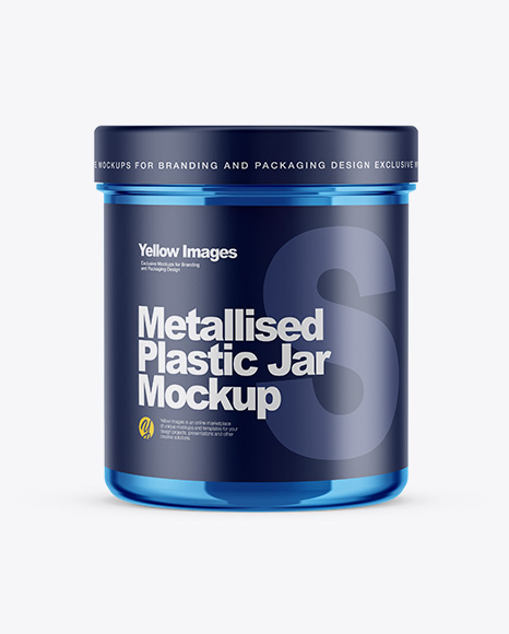 Metallic Jar Mockup - Front View - Metallic+Storage+Jar+-+Front+View