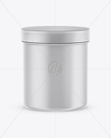 Matte Jar Mockup - Front View (High-Angle Shot)