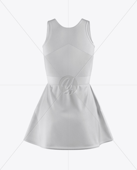 Women’s Tennis Dress Mockup - Back View