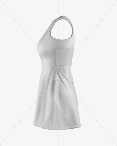 Women’s Tennis Dress Mockup - Side View