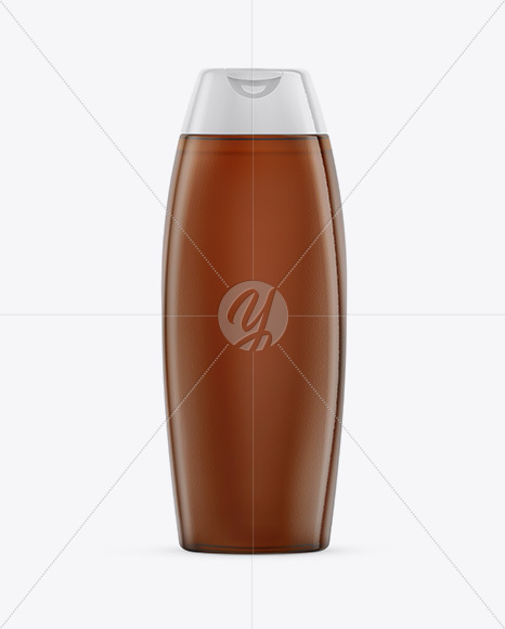 Amber Shampoo Bottle Mockup