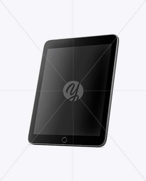 Vertical iPad Mockup - Half Side View