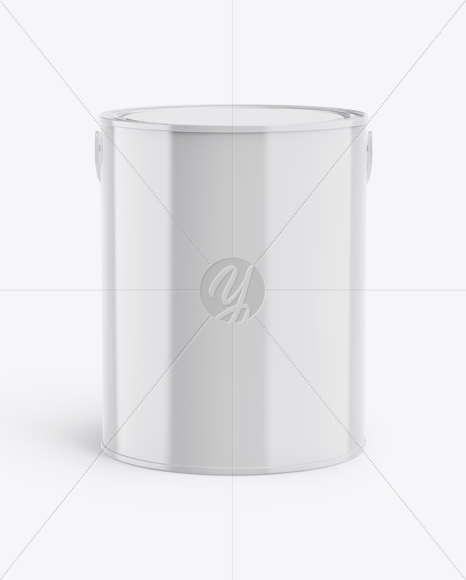 5L Glossy Paint Bucket Mockup - Free Download Images High Quality PNG