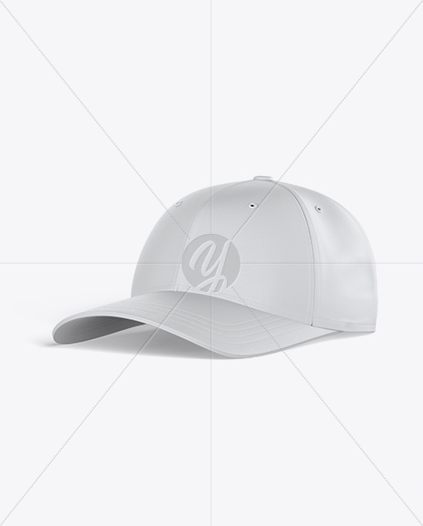 Snapback Cap Mockup - Half Side View