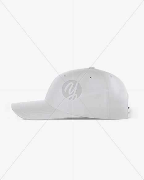 Snapback Cap Mockup - Side View