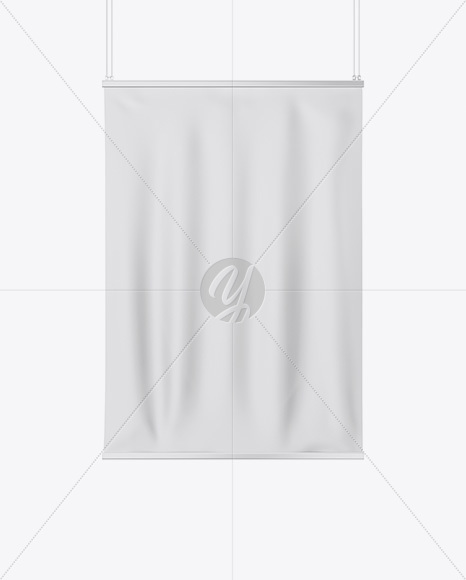 Matte Banner Mockup - Front View