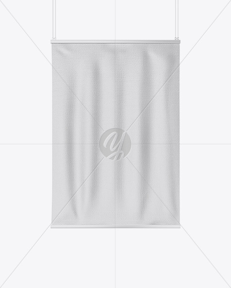 Textured Banner Mockup - Front View