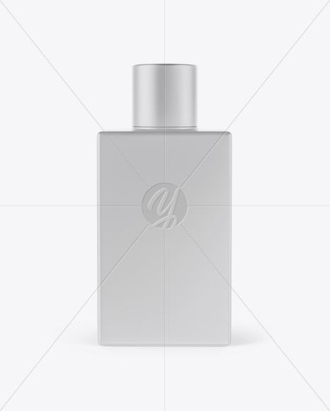 Matte Square Perfume Bottle Mockup