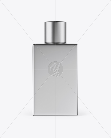 Metallic Square Perfume Bottle Mockup