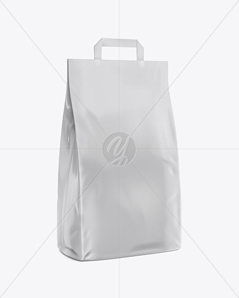 Matte Food Bag Mockup - Half Side View