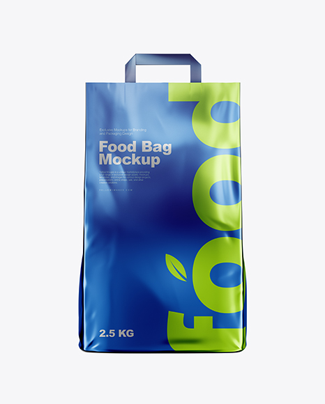 Metallic Food Bag Mockup - Front View - Paper+Grocery+Bags+Packaging+Mockup+(With+images+...