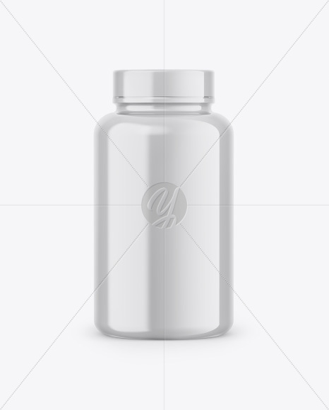 Bottle In Shrink Sleeve Mockup- Front View