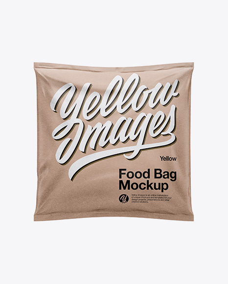 Kraft Food Bag Mockup