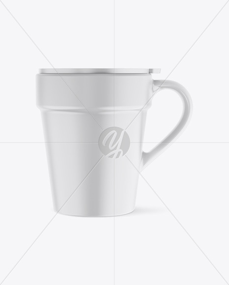 Matte Mug w/ Cap Mockup - Front View