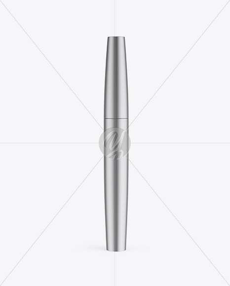 Matte Metallic Mascara Tube Mockup