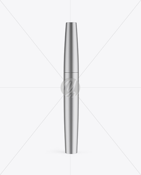 Matte Metallic Mascara Tube Mockup